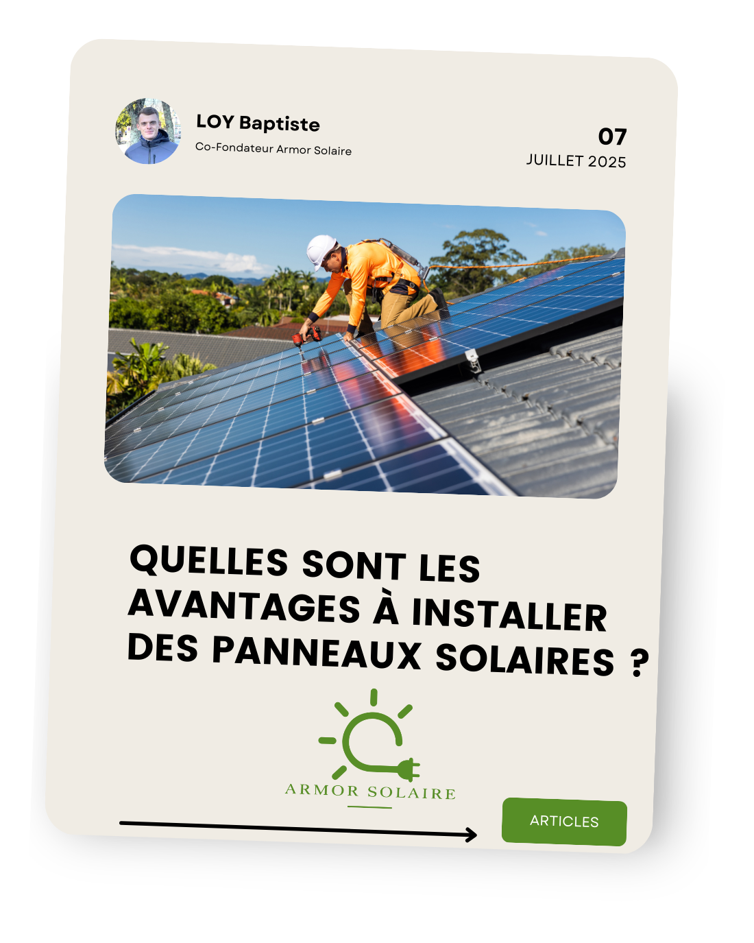 panneaux solaire en Bretagne, ardoise, autoconsommation, revente de surplus S21, rentabilité